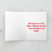 Santa's Furry Helpers Feestdagen Kaart (Binnen)