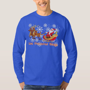 Santa's Gas aangedreven rendieren T-shirt