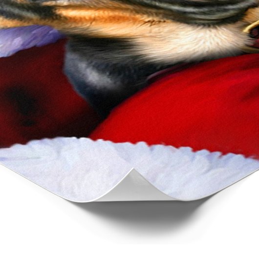 Santas German Shepherd Dogs B&T Poster (Hoek)