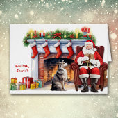 Santa's Gift Australische Herder Hond Kerstmis