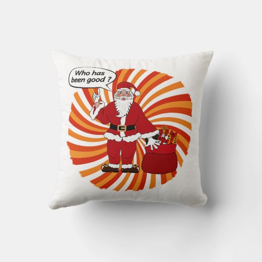 Santa's Gift Bag Kussen (Achterkant)