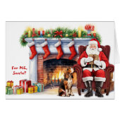 Santa's Gift Basset Hound Dog Christmas (Voorkant Horizontaal)