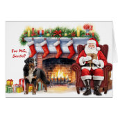 Santa's Gift Berner Mountain Dog Vakantie (Voorkant Horizontaal)