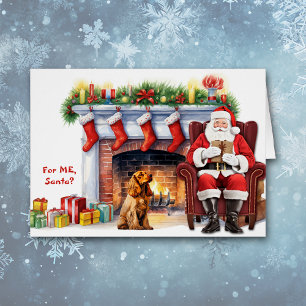 Santa's Gift Cocker Spaniel Hond Kerstmis