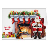 Santa's Gift Doberman Pinscher Hondenkerst (Voorkant Horizontaal)