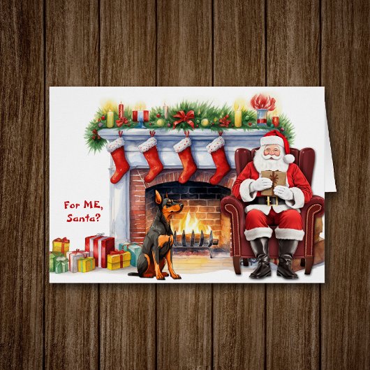 Santa's Gift Doberman Pinscher Hondenkerst