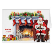 Santa's Gift Labrador Retriever Puppy Vakantie (Voorkant Horizontaal)