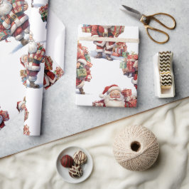 Santa's Gift Parade Wrapping Paper Cadeaupapier