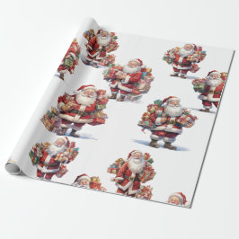 Santa's Gift Parade Wrapping Paper Cadeaupapier