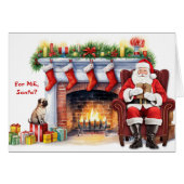 Santa's Gift Pug Dog Christmas (Voorkant Horizontaal)