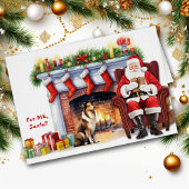 Santa's Gift Shetland Sheepdog Kerstmis