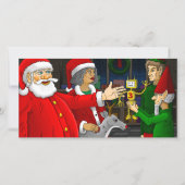 Santa's Gift Workshop Feestdagenkaart (Voorkant)