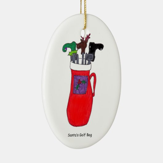 Santa's Golf Bag Ornament (Rechts)