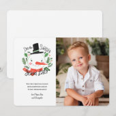 Santa's Good List Foto Wenskaart Feestdagenkaart (Voorkant / Achterkant)