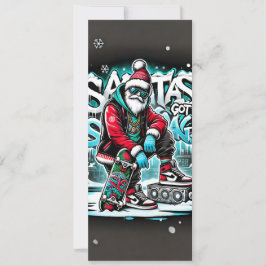Santa's Got Swag Christmas Kaart voor jongens