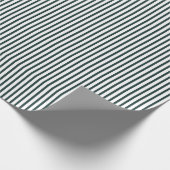 Santa's groene gestreepte elegante inpakpapier (Hoek)