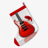 santas guitar kerstmis grote kerstsok (Achterkant (Hangend))
