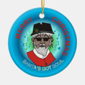 Santa's heeft Soul Keramisch Ornament (Voorkant)
