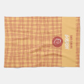 Santa's Helper Apricot & Red Festival Theedoek (Horizontaal)