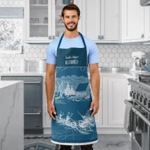 Santa's Helper Blauw Moderne Kerst