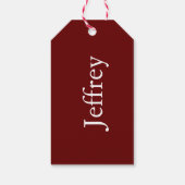 Santa's Helper Boy Elf Cadeaulabel (Achterkant)