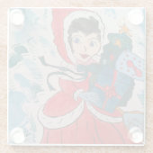 Santa's Helper Christmas Glass Onderzetter (Achterkant)