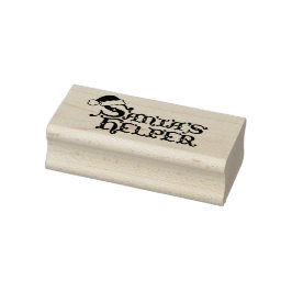 Santa's helper Christmas pet tekststempel Rubberstempel