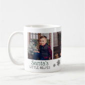 Santas Helper Cute Green Holiday Foto Collage Koffiemok (Links)