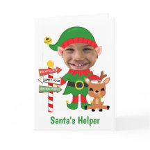 Santas Helper Cute Photo Kerstmis