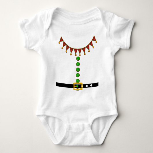 Santa's Helper Elf Costume Romper (Voorkant)