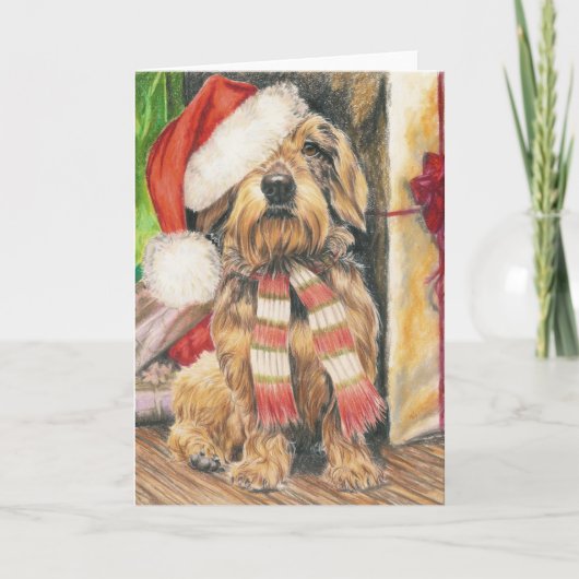 Santa's Helper Feestdagen Kaart (Voorkant)