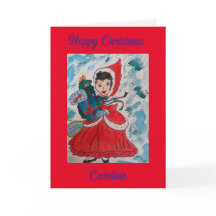 Santa's Helper gepersonaliseerde kerst Kaart