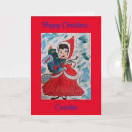 Santa's Helper gepersonaliseerde kerst Kaart