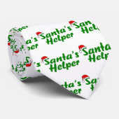Santas Helper Green Stropdas (Opgerold)