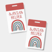 Santa's Helper Holiday Event Badge (Voor- en achterkant)