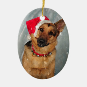 Santas helper keramisch ornament