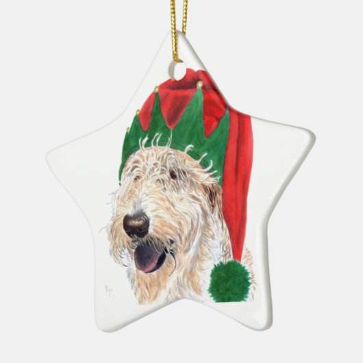 Santa's Helper Keramisch Ornament (Links)