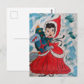 Santa's Helper Kerst Briefkaart (Voorkant / Achterkant)