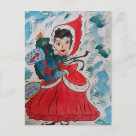 Santa's Helper Kerst Briefkaart