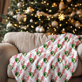 Santa's Helper Kerst Elf Rood Groen Fleece Deken