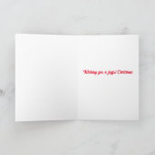 Santa's Helper Kerst Kaart (Binnen)