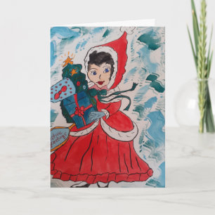 Santa's Helper Kerst Kaart