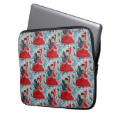 Santa's Helper Kerst Laptop Sleeve (Voorkant Links)