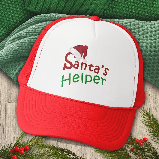 Santa's Helper Kerst Vakantie Trucker Hoed Pet