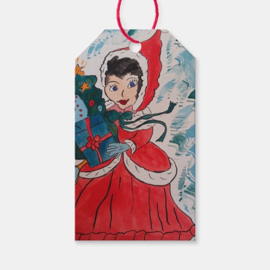 Santa's Helper Kerstmis Cadeaulabel (Voorkant)