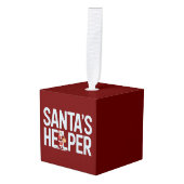 Santa's Helper Kerstmis Decoratie (Voorkant hoekig)