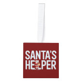 Santa's Helper Kerstmis Decoratie (Voorkant)