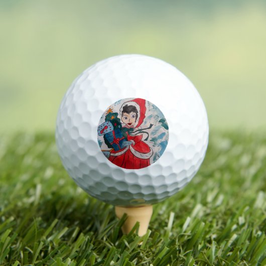 Santa's Helper Kerstmis Golfballen (Insitu Shirt)