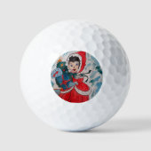 Santa's Helper Kerstmis Golfballen (Voorkant)