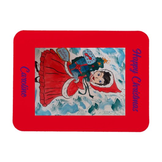 Santa's Helper Kerstmis Magneet (Horizontaal)